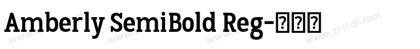 Amberly SemiBold Reg字体转换